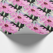  roze melkbloem. Florale fotokunst. Cadeaupapier (Hoek)