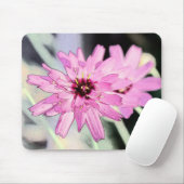 Roze melkbloem. Florale fotokunst. Muismat (Met muis)