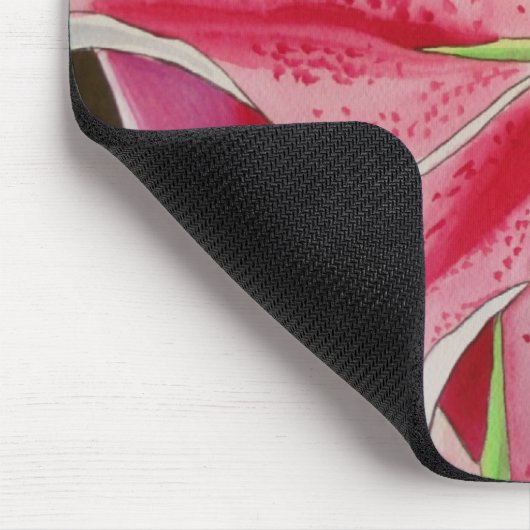 Roze melkbloem muismat (Hoek)