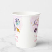 Roze melkweg eerste reis rond de zondag papieren bekers (Rechts)