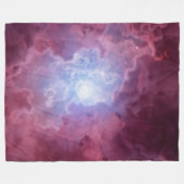 ROZE MELKWEGSTELSEL FLEECE DEKEN (Voorkant (Horizontaal))