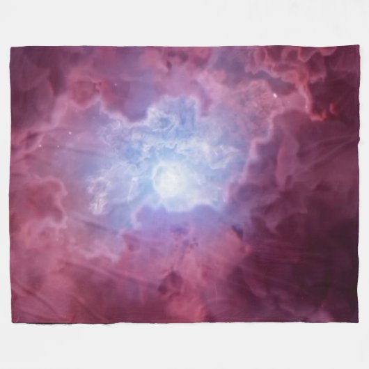 ROZE MELKWEGSTELSEL FLEECE DEKEN (Voorkant (Horizontaal))