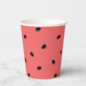 roze meloen papieren bekers (Achterkant)