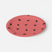 roze meloen papieren bordje (Gekanteld)