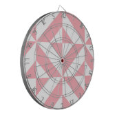 Roze Melon Geometric Deco Cube Patroon Dartbord (Voorkant Links)