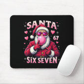 Roze Meme Kerst Jongens Meisjes Muismat (Met muis)