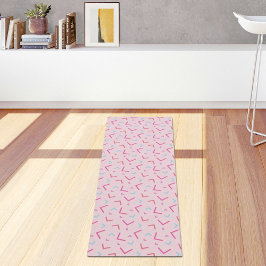 Roze Memphis Patroon Yoga Mat