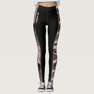 Roze mengsel leggings