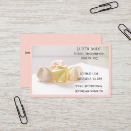 Roze Merengue Bakkerij Baker Pastry Bake Shop Chef Visitekaartje