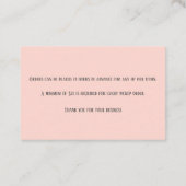 Roze Merengue Bakkerij Baker Pastry Bake Shop Chef Visitekaartje (Achterkant)