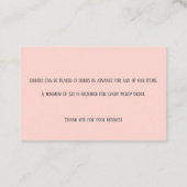 Roze Merengue Bakkerij Baker Pastry Bake Shop Chef Visitekaartje (Achterkant)