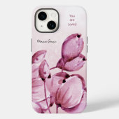 Roze Merlot Pioenrozen Buds Gepersonaliseerd Case-Mate iPhone Case (Achterkant)
