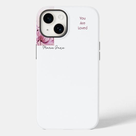 Roze Merlot Pioenrozen Buds Gepersonaliseerd Case-Mate iPhone Case (Achterkant)