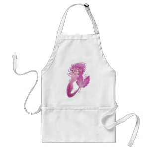 Roze Mermaid Apron Standaard Schort