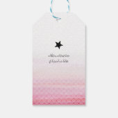 Roze Mermaid Birthday Party Gift Labels Cadeaulabel (Achterkant)