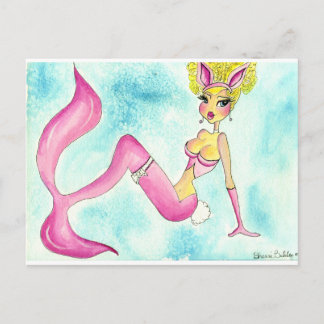  Roze Mermaid Briefkaart