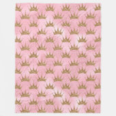 Roze Mermaid Glitter Fleece Deken (Voorkant)