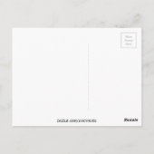 Roze Mermaid-kunst Briefkaart (Achterkant)