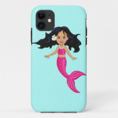 Roze Mermaid-kunst Case-Mate iPhone Case (Achterkant)