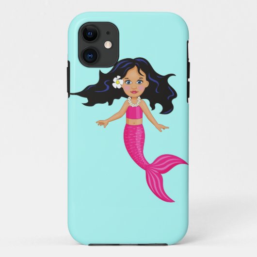 Roze Mermaid-kunst Case-Mate iPhone Case (Achterkant)