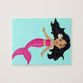 Roze Mermaid-kunst Legpuzzel (Horizontaal)