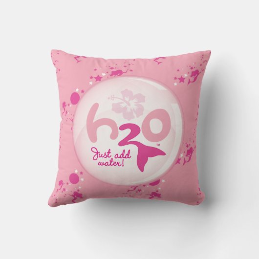 Roze Mermaid Pattern Kussen (Achterkant)