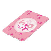 Roze Mermaid Pattern Magneet (Linkerzijde)