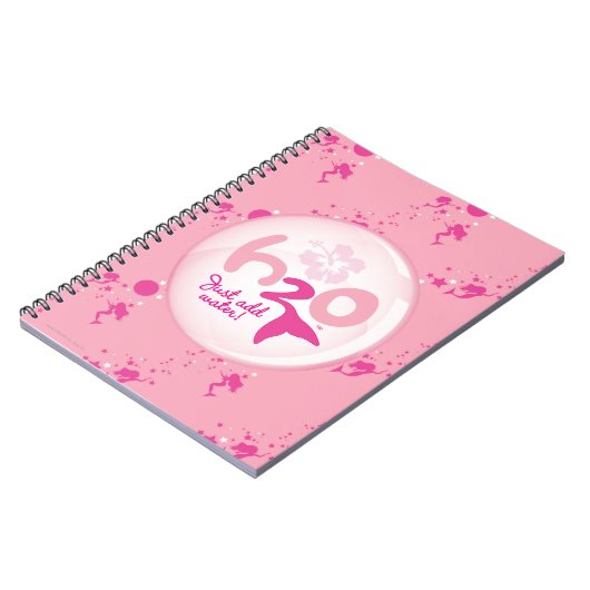 Roze Mermaid Pattern Notitieboek (Linkerzijde)