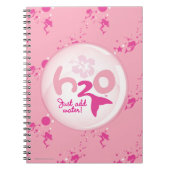 Roze Mermaid Pattern Notitieboek (Voorkant)