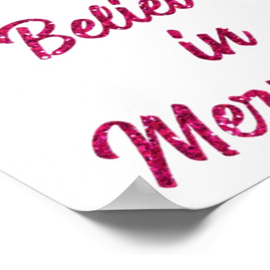 Roze mermaid Tail Poster (Hoek)