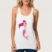 Roze Mermaid Tanktop (Voorkant)