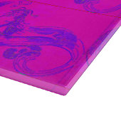 roze mermaïdaal glassnijplaat snijplank (Hoek)