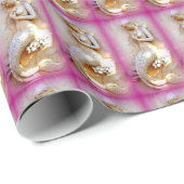 roze mermaïde verpakkingspapier cadeaupapier (Rol Hoek)