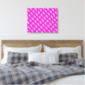 roze mermaïden aanwijzen canvas afdruk (Insitu (Slaapkamer))