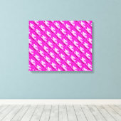 roze mermaïden aanwijzen canvas afdruk (Insitu (Houten vloer))