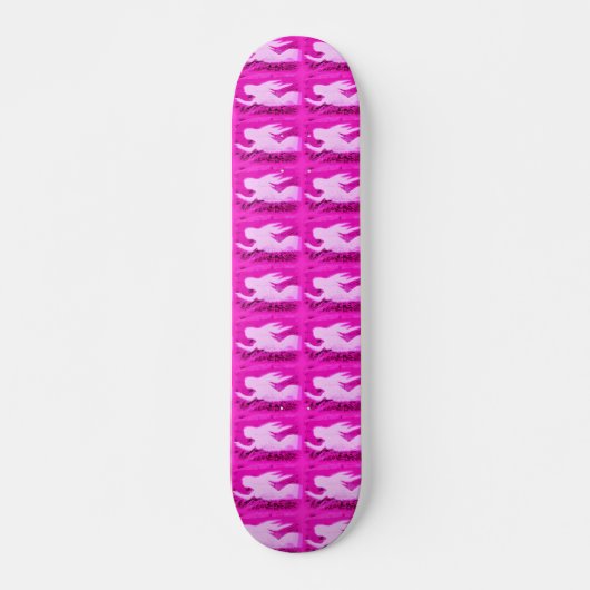 roze mermaïden aanwijzen persoonlijk skateboard (Voorkant)