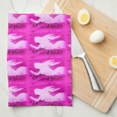 roze mermaïden aanwijzen theedoek (Quarter Fold)