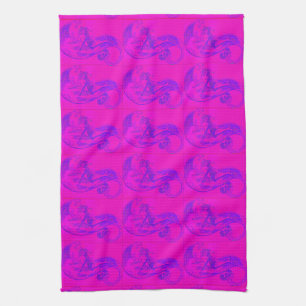 roze mermaiden keukenhanddoek