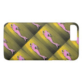 roze mermaids duiken Case-Mate iPhone case (Achterkant (Horizontaal))