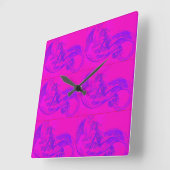 roze mermaids klok (Hoek)