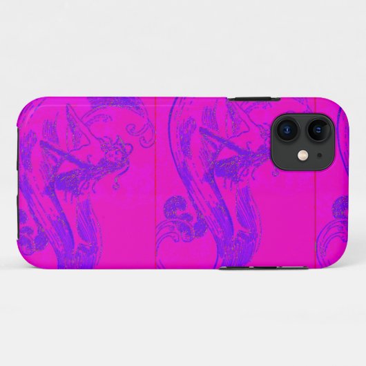 roze mermaids telefooncel Case-Mate iPhone case (Achterkant (horizontaal))