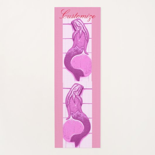 Roze Mermaids Thunder_Cove Yogamat (Voorkant)