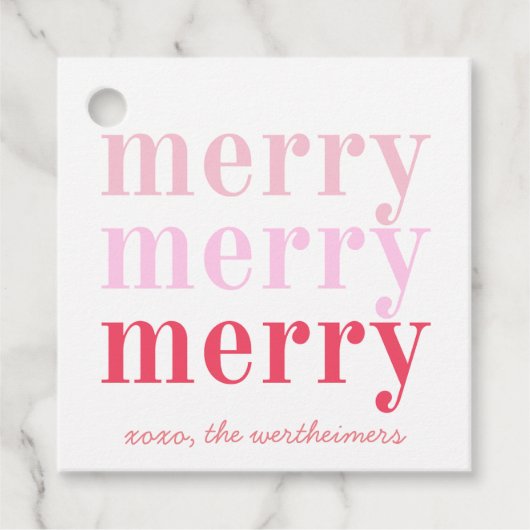 roze merry labels (Voorkant)