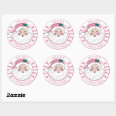 Roze Mery Kerstpost Stempels Leuke Schattigee Kers Ronde Sticker (Vel)