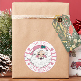 Roze Mery Kerstpost Stempels Leuke Schattigee Kers Ronde Sticker