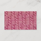 Roze messen handgemaakt vaartuig visitekaartje (Achterkant)