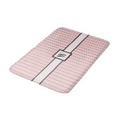 Roze met Black Pinstripes Bath Mat (Gekanteld)