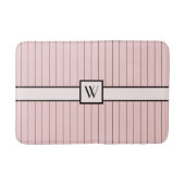 Roze met Black Pinstripes Bath Mat (Voorkant)