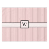 Roze met Black Pinstripes Tablecloth Tafelkleed (Voorkant (Horizontaal))