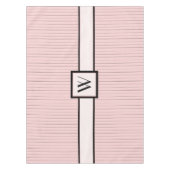 Roze met Black Pinstripes Tablecloth Tafelkleed (Voorkant)